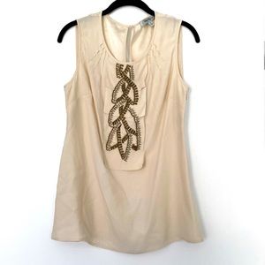 Beth Bowley Silk Beaded Blouse - Size 8